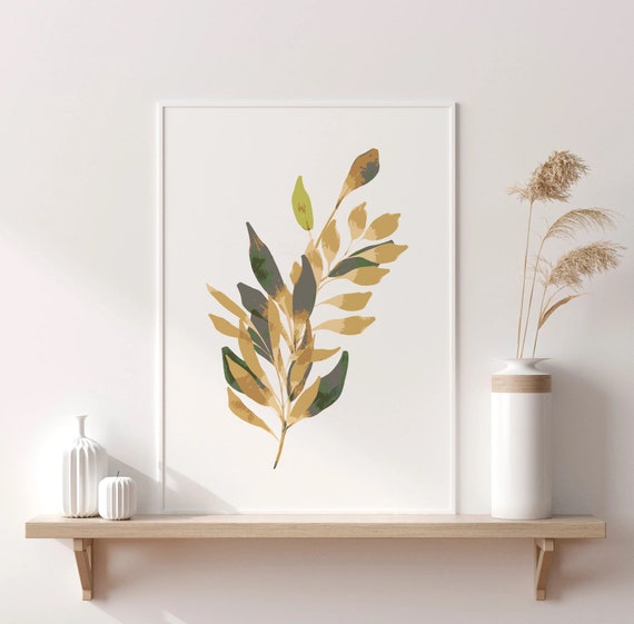 Plants Painting Child Room Decor Digital Print Boho Art Etsy