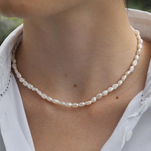 Freshwater Pearl Necklace “Vienna” | stainless steel