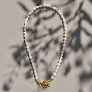 Freshwater Pearl Necklace Lisboa stainless steel image 2