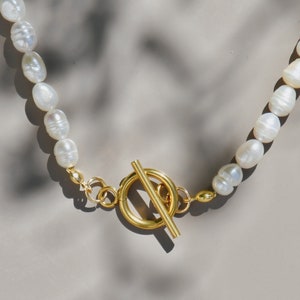 Freshwater Pearl Necklace Lisboa stainless steel image 3