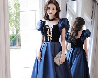 Blue Prom Dress - Etsy