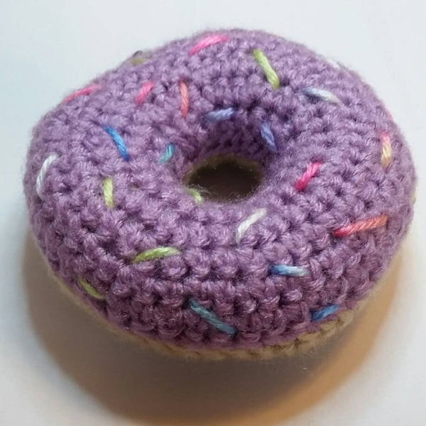 Crochet Handmade Doughnut Sprinkles Pastel Colors