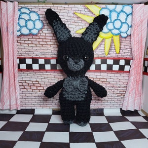 Crochet Shadow Bonnie Doll, Handmade