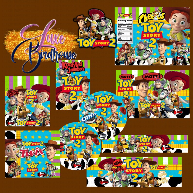 Toy Story 2 Digital Pringles Labels Etsy