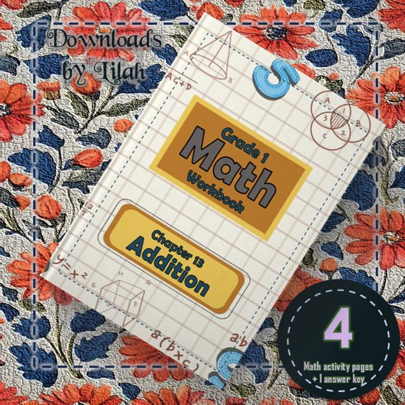 1st GRADE ADDITION WORKSHEETS, Lesson 13 Math Bundle, Homeschool ...