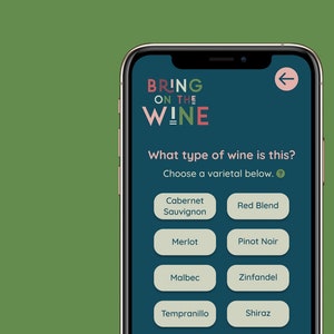 Blind Wine Tasting Party (Nur der Party Code für unsere App)