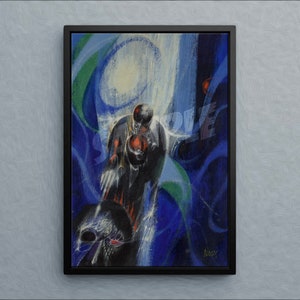 COSMIC POWERS Framed Canvas Print