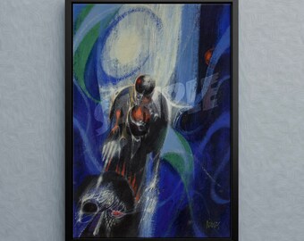 COSMIC POWERS Framed Canvas Print