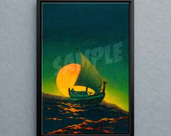 VIKINGS Framed Canvas Print