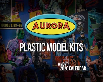 Aurora Plastic Models 2026 18 Month Wall Calendar