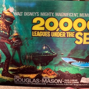 20.000 Fans unter dem Meer Lenticular 3D Postkarte 5X7