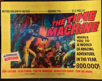 THE TIME MACHINE Lenticular 3D Mini Poster 8.5 X 11 - H.G. Wells