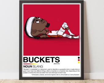 Jimmy Butler Inspired 16X20in Poster, Miami Heat Art, Minimalist, Helvetica, Modern, Office/Bedroom NBA Wall Art, Digital Print, Printable