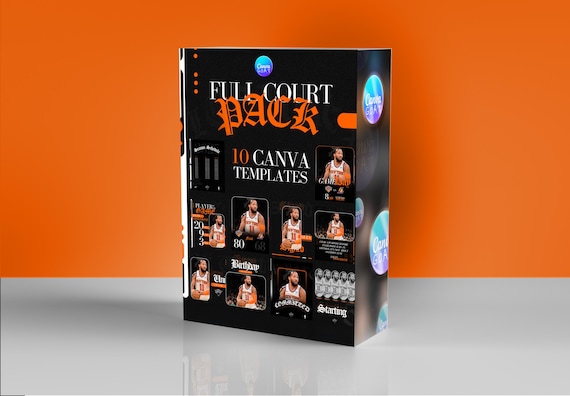 Basketball Canva Templates: Social Media Graphics Pack (PDF Download)