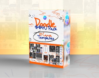 10 Canva Templates | Sports Graphics Bundle | SS4U Doodle Canva Pack