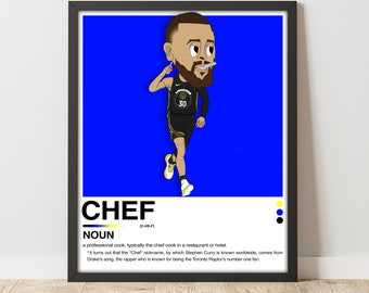 Steph Curry Inspired 16X20in Poster, Warriors Art, Minimalist, Helvetica, Modern, Office/Bedroom NBA Wall Art, Digital Print, Printable