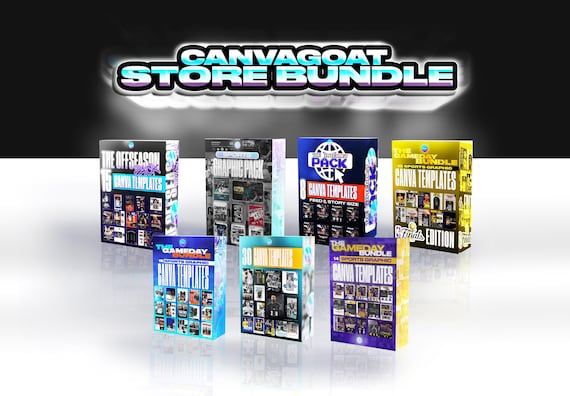 Sports Canva Template Bundle: 85+ Editable Social Media Graphics (Digital Download