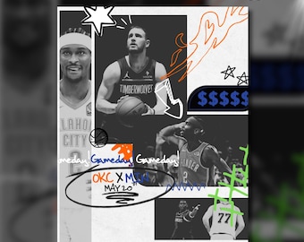 Basketball Game Day Template –  AAU Team Social Media – Editable Canva Download (Instant Access)