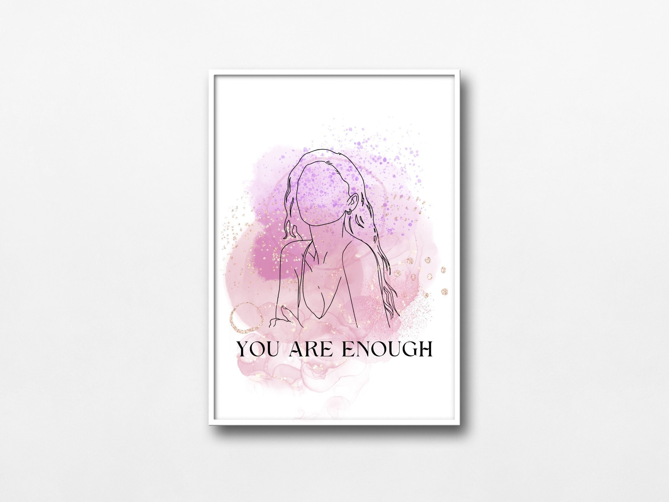 You Are Enough Print Printable Quotes Motivational Posters - Etsy