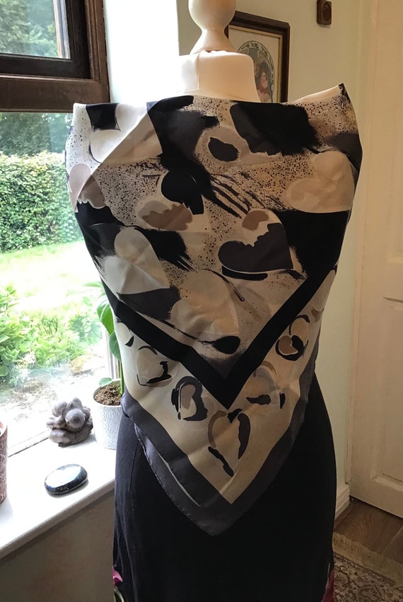 Vintage Helen David English Eccentrics Silk Scarf 