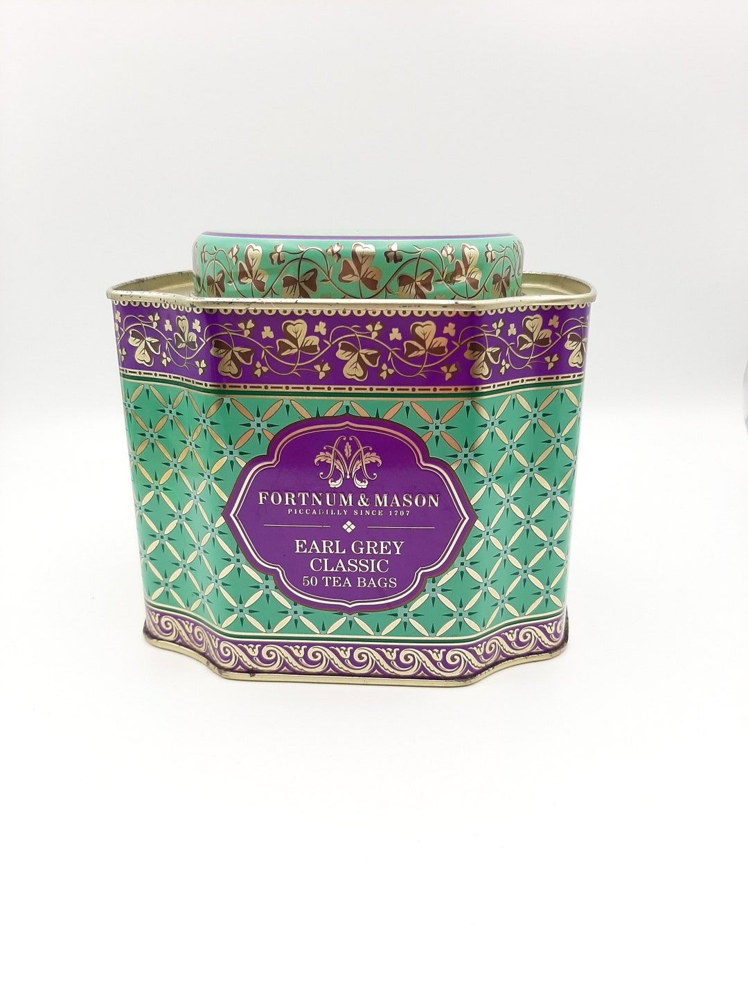 Fortnum and Mason Tea Caddy Tin Earl Grey Classic Tea Bags Etsy