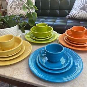 Fiesta Ware 5 Piece Setting - Etsy