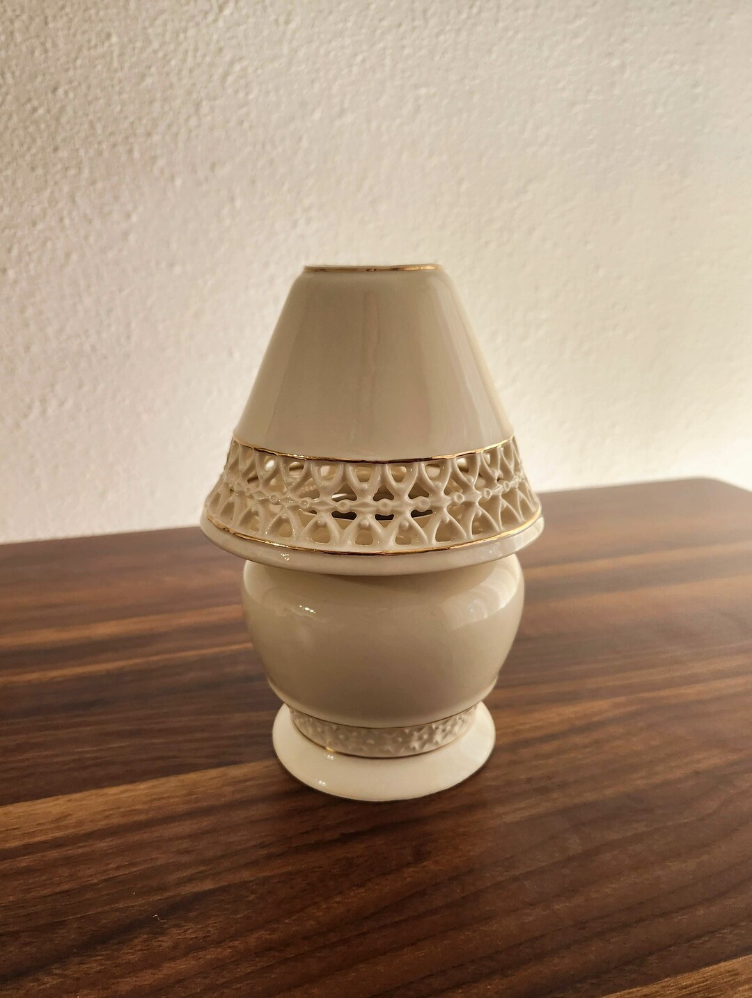 Vintage Ceramic Candle Lamp,cottage Core Home Decor,portable Lamp