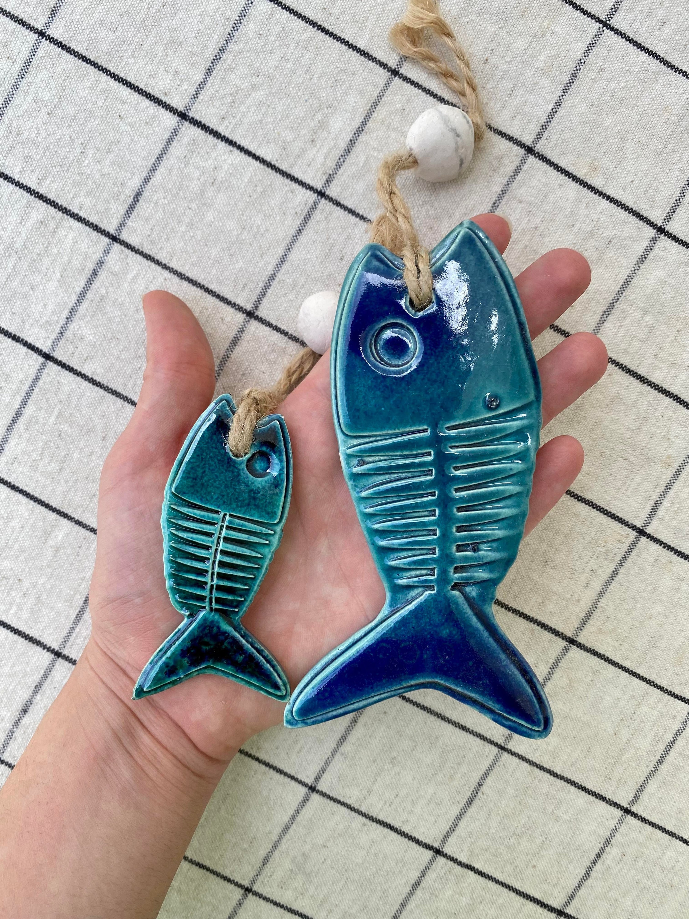 Handmade Ceramic Fish Wall Decor Ceramic Fish Wall Hanging Etsy