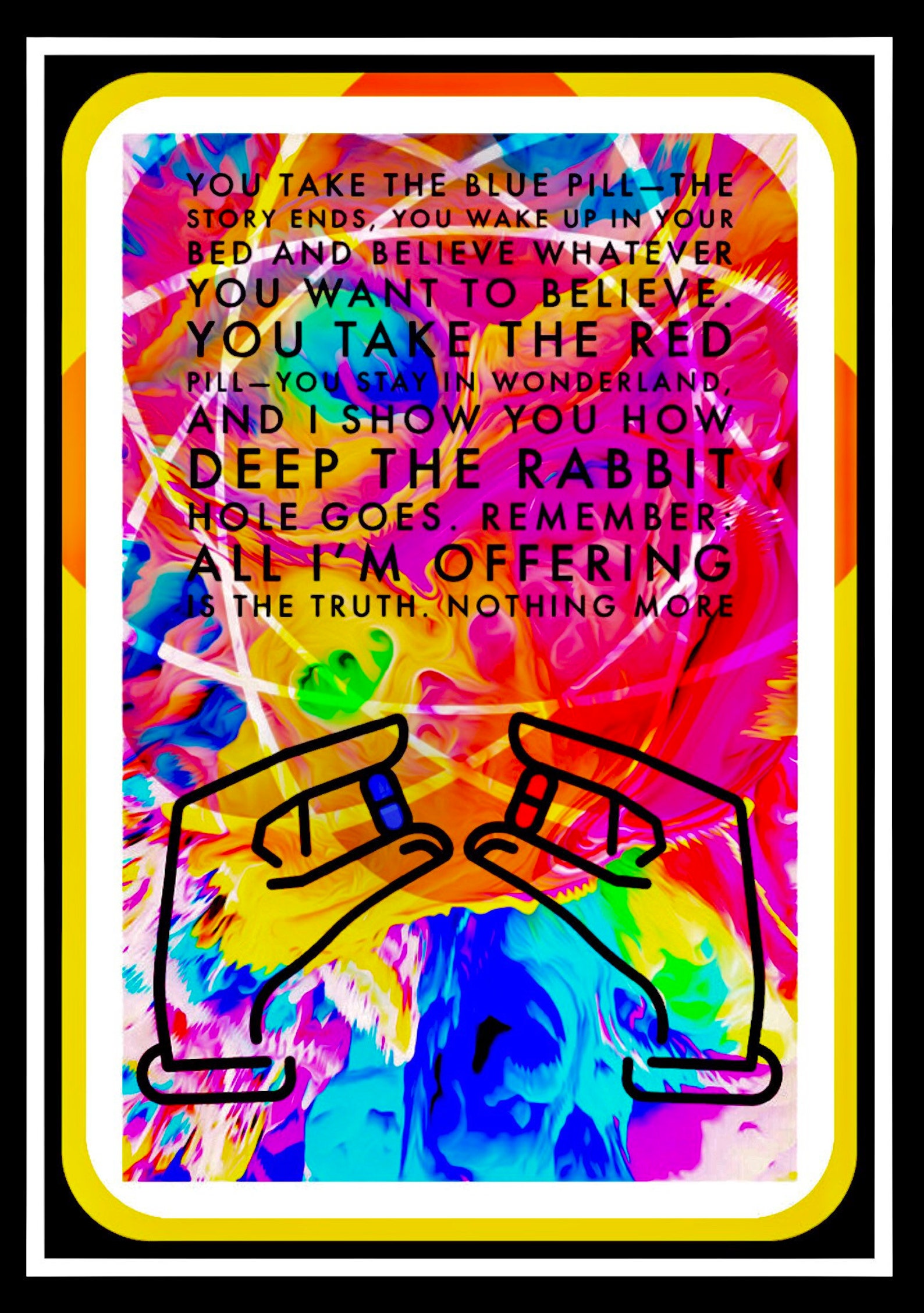 The Matrix Red Pill/blue Pill Quote Etsy