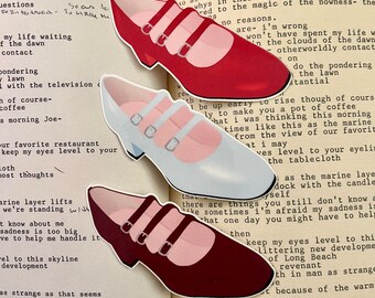 Mary Jane Shoe Sticker: Coquette Style Vinyl Sticker