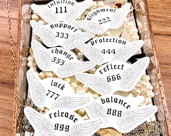Angel Numbers Sticker: Handmade Vinyl Decal