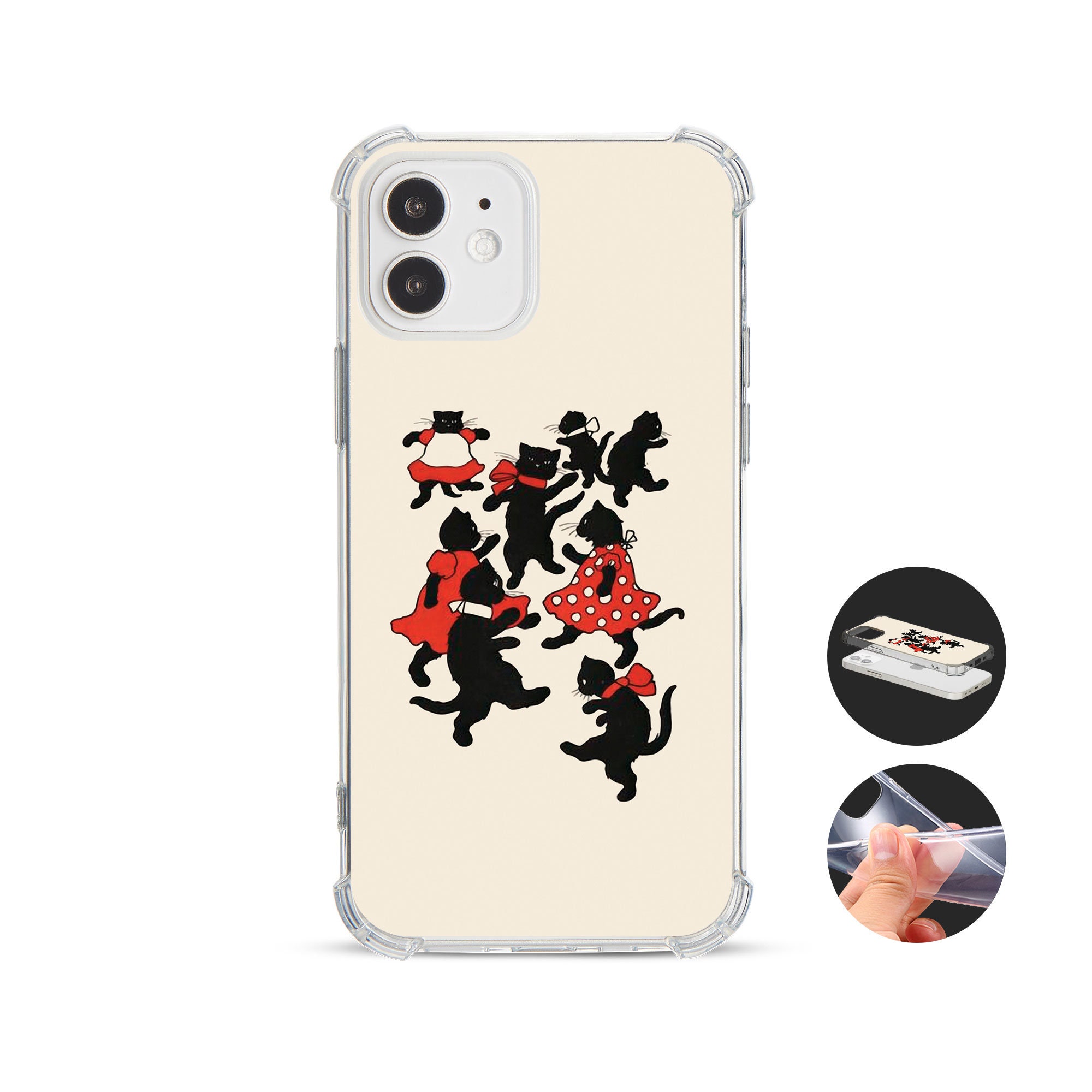 Phone Case Shockproof Soft Clear Cover for iPhone 14 13 12