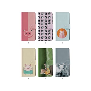 Étui portefeuille pour téléphone à rabat avec porte-cartes pour iPhone 15 14 13 12 11 XR 8 SE Samsung S20 S10 S9 S8