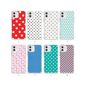 電話ケース 耐衝撃 ソフト クリアカバー iPhone 15 14 13 12 11 XS XR SE 7 8 6S 5 トレンディな水玉模様 サークル柄 シャビーシック