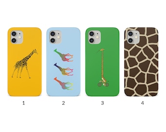 Telefoon Geval voor iPhone 15 14 13 12 11 XS XR SE 7 8 6S 5 Samsung S20 S10 S8 Hard Cover Giraffe Wild Afrika Safari Dier
