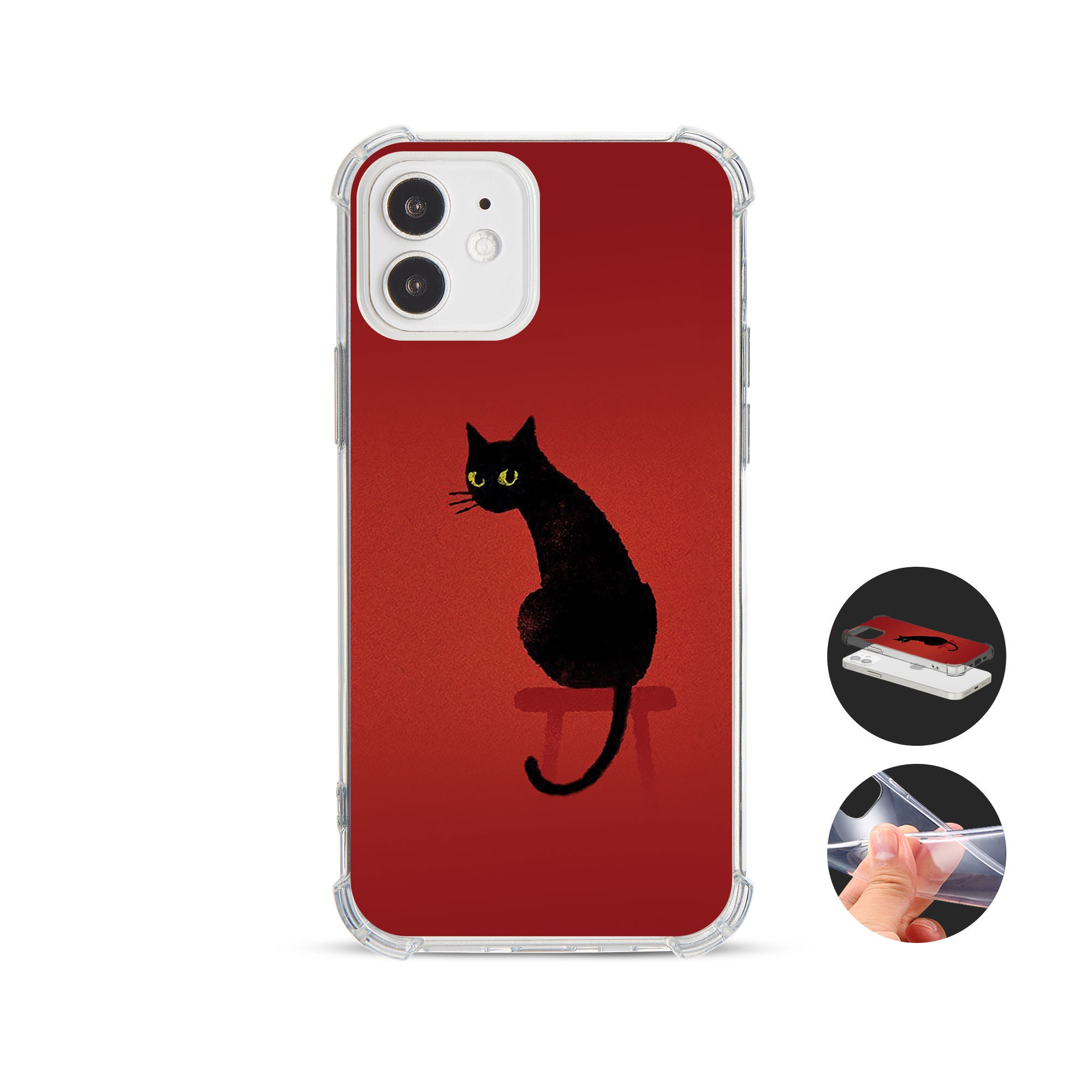 Phone Case Shockproof Soft Clear Cover for iPhone 14 13 12