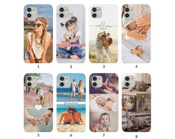 Custom Photo Personalised Phone Case for iPhone 14 13 12 11 XR SE Samsung S20 S10 S9 add your Picture Image Text Logo