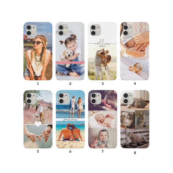 Custom Photo Personalised Phone Case for iPhone 14 13 12 11 XR SE Samsung S20 S10 S9 add your Picture Image Text Logo
