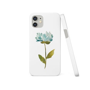 Handytasche für iPhone 14 13 12 11 XS XR SE 7 8 6S Samsung S20 S10 Hard Cover Blumen Vintage Frühlingsblumen Aquarell Kirschblütenzweig 07