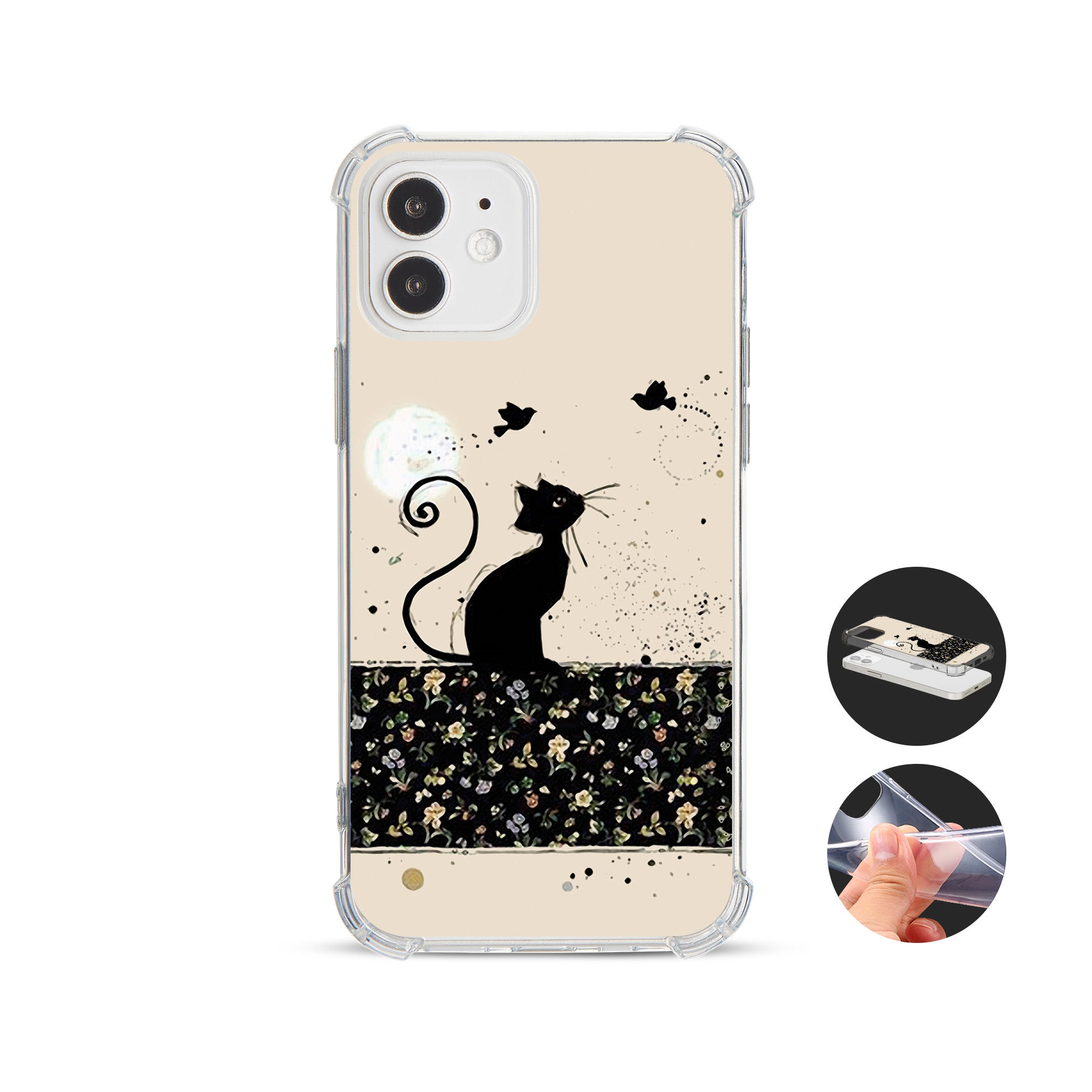 Phone Case Shockproof Soft Clear Cover for iPhone 14 13 12