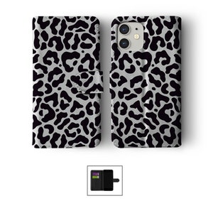 Étui portefeuille à rabat avec porte-cartes pour iPhone 15 14 13 12 11 Samsung S20 S10 imprimé animal léopard guépard Jaguar imprimé serpent coloré 04