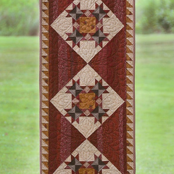 Dorothy's Table Runner Quilted Patchwork Pattern By Chicken Coop Quilting