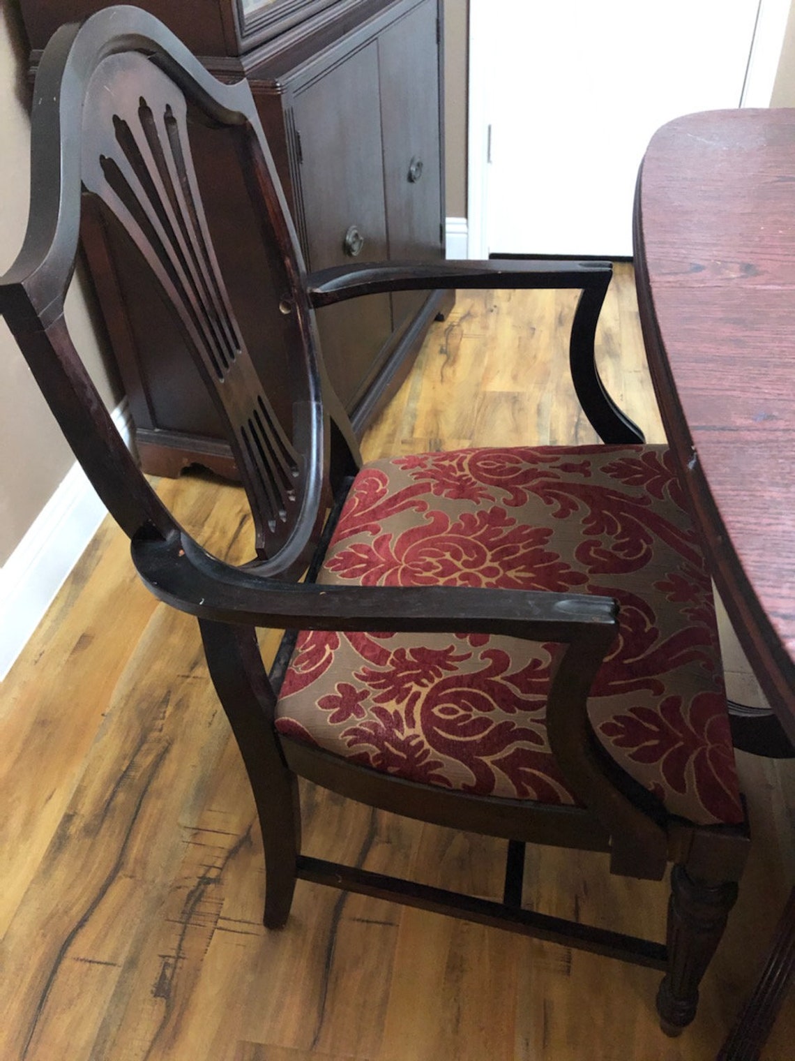 Duncan Phyfe Red Mahogany! Beautiful 1930’s Dining Room Set! - Etsy