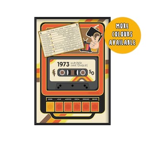 Stampa musicale del 1973, regali per il 52° anniversario di matrimonio, poster per il 52° anniversario di matrimonio, anniversario di matrimonio del 1973, regalo per il 52° anniversario di matrimonio