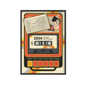 2004 Music Print, 21st Birthday Poster, 21st Birthday Print, 2004 Music Poster, 21st Birthday Gifts for Him, 21st Birthday Gifts for Her