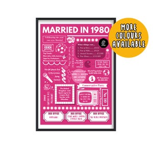 1980 45e huwelijksverjaardagscadeau, getrouwd in 1980 poster, saffier huwelijksverjaardag, 45e verjaardag cadeaus, krant 1980, geschenken 1980
