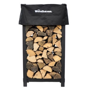 The Woodhaven 4x2 Firewood Rack and Cover