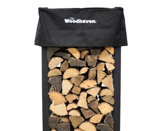 The Woodhaven 4x2 Firewood Rack and Cover