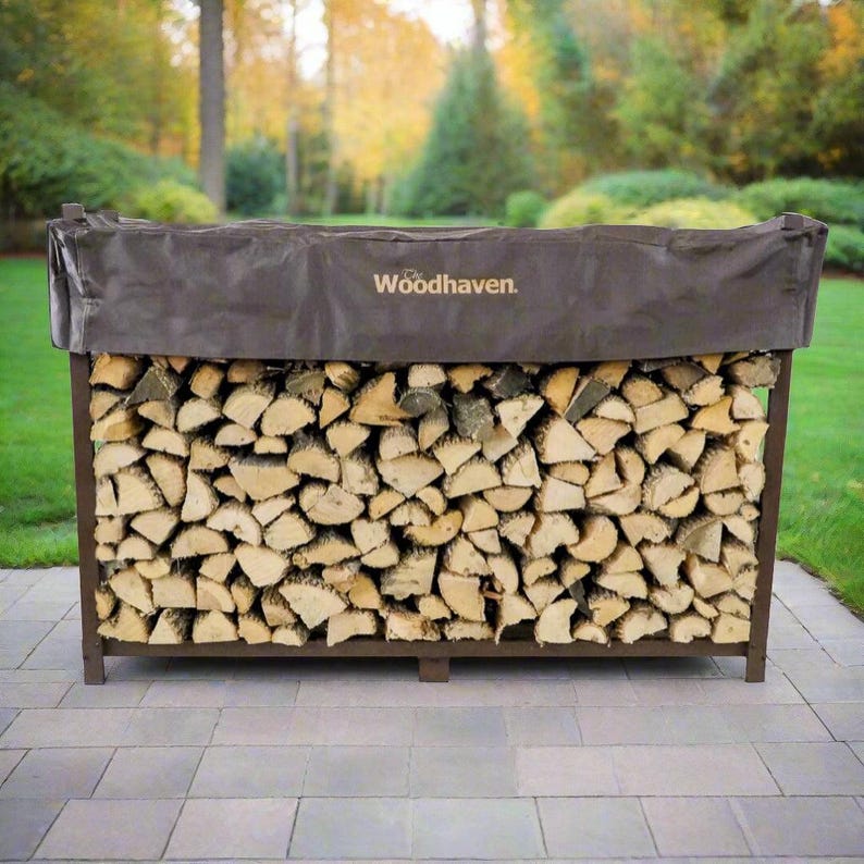 The Woodhaven 6ft Firewood Rack - Etsy