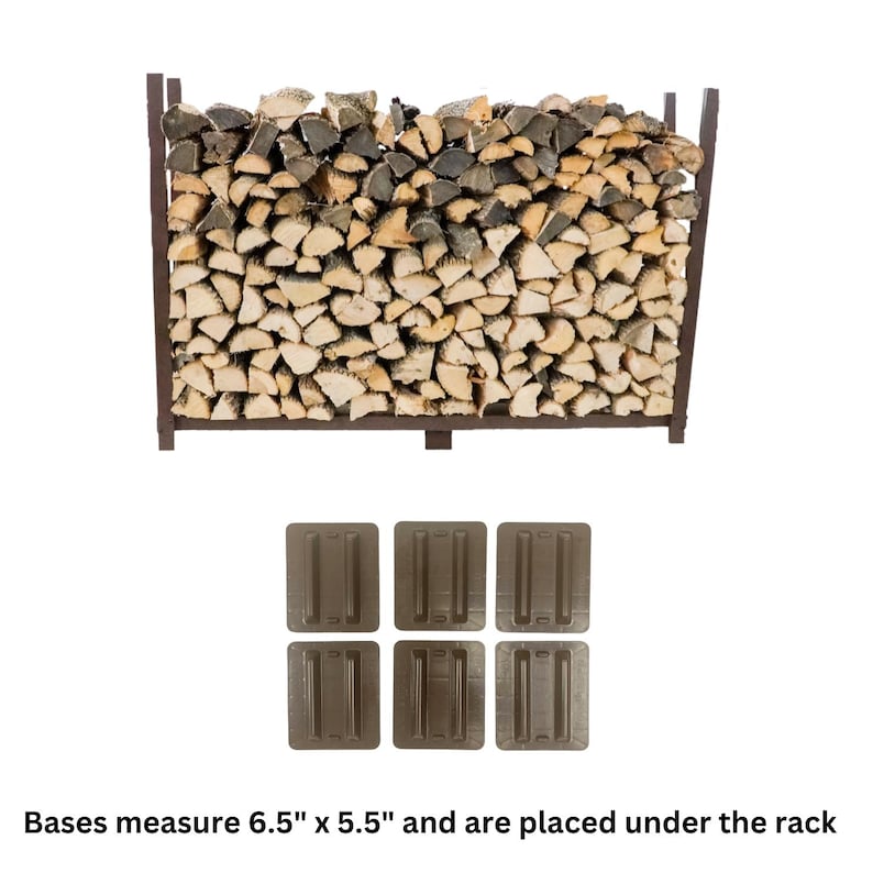 The Woodhaven 6ft Firewood Rack - Etsy